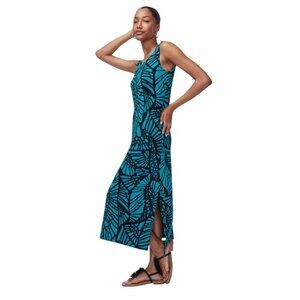 Chico's Travelers Petite Sleeveless Maxi Dress, Size 3 P (US XLP), Green, NWT